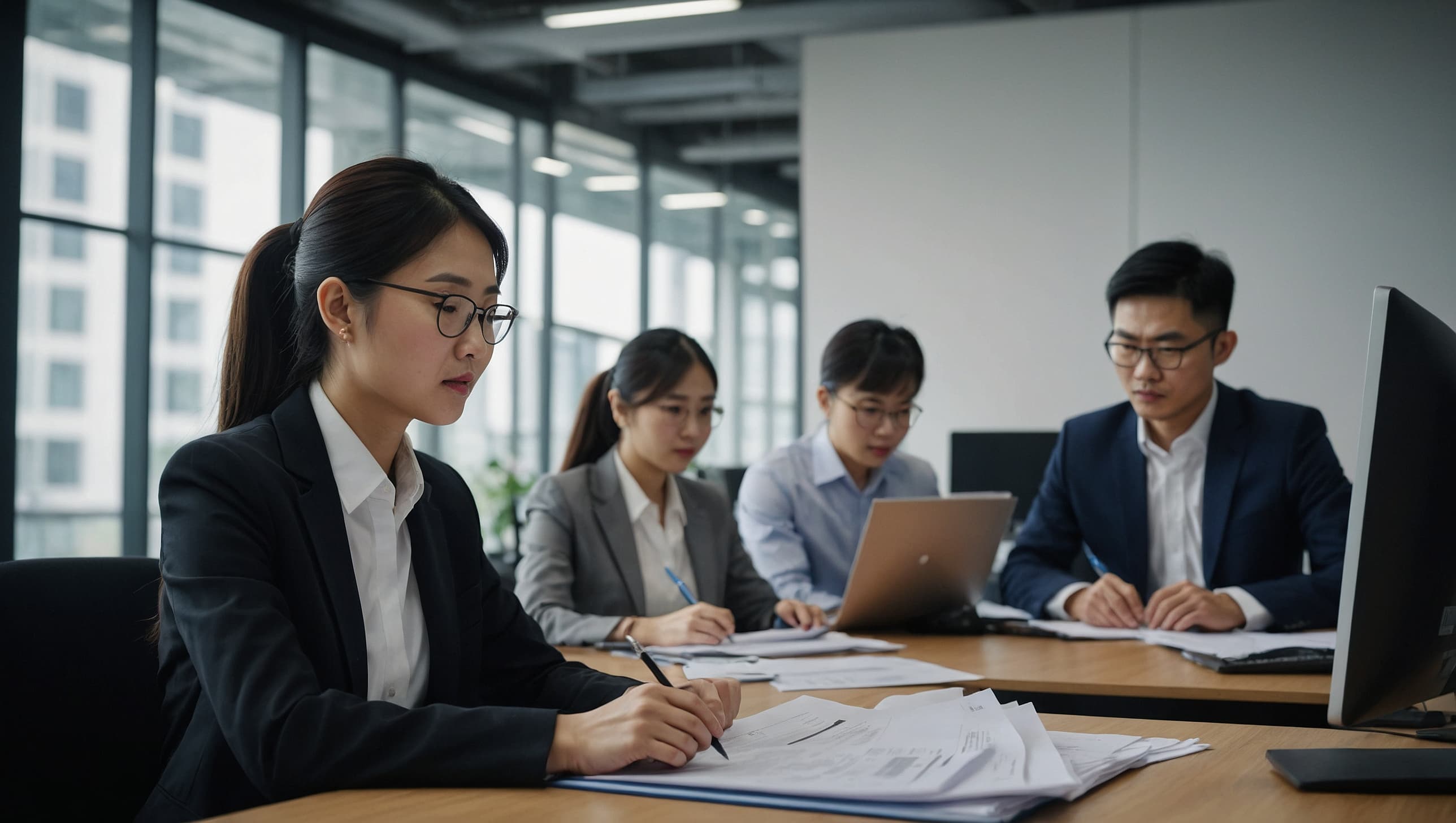 DaoFreight's China-based team managing cargo pickup, consolidation and export formalities